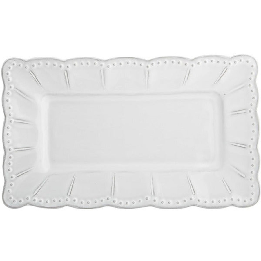 Table & Home Arte Italica Platters & Trays | Bella Bianca Small Rectangular Platter