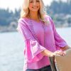 Apparel Crown Linen Designs | Pink Maya Top - Sale