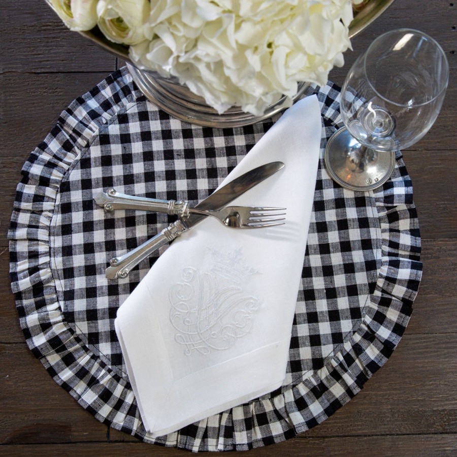 Table & Home Arte Italica Napkins | Crest Large Napkin - Sale