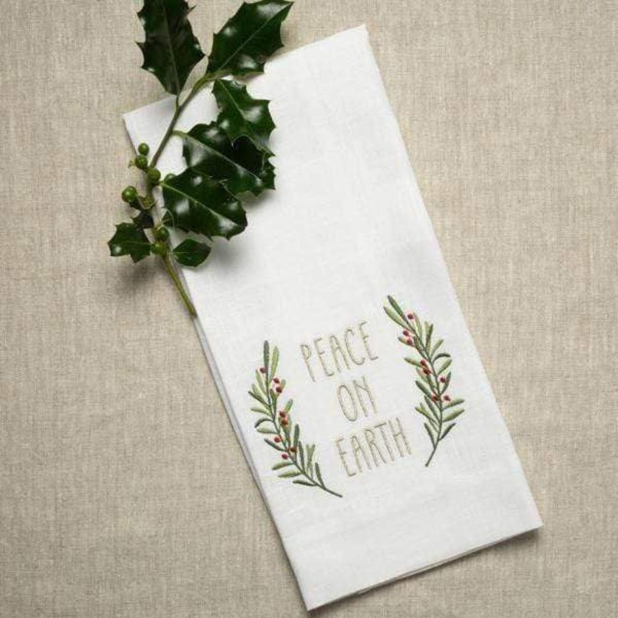 Table & Home Arte Italica Towels | Peace On Earth Linen Towel