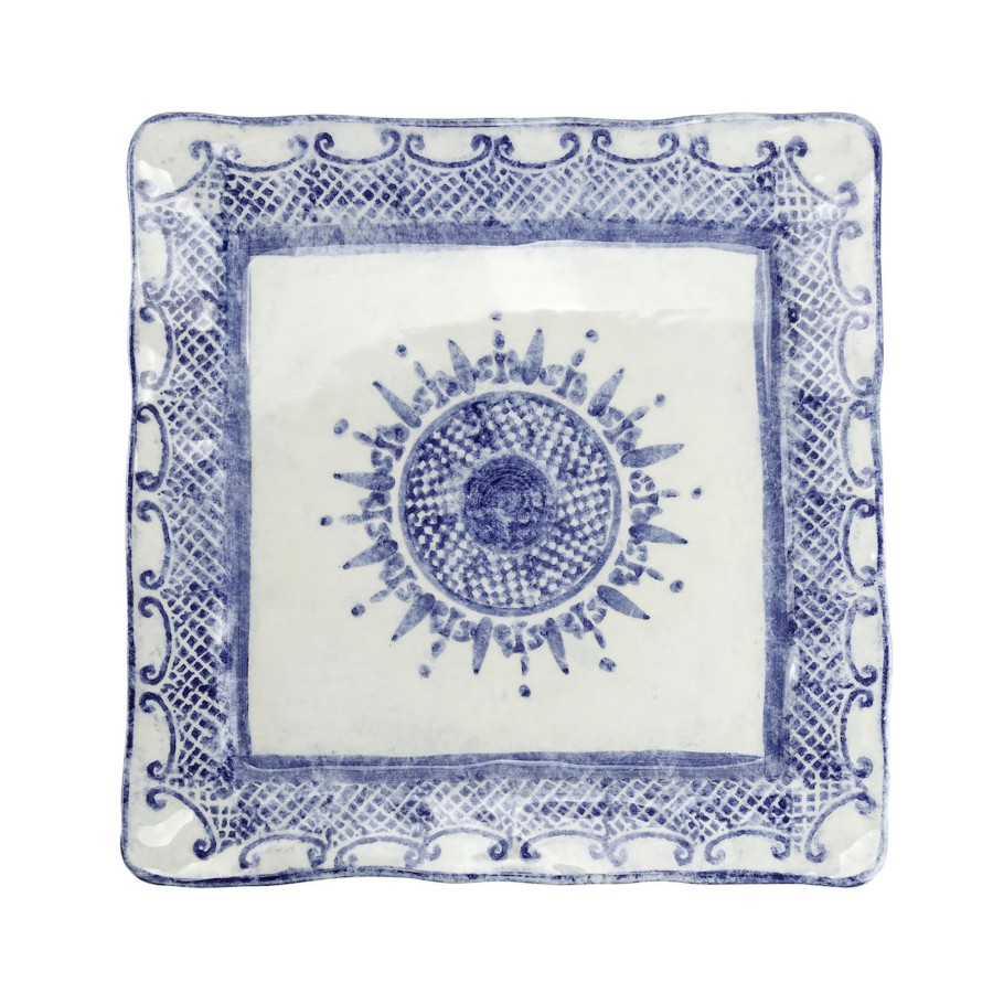 Table & Home Arte Italica Dinner Plates | Burano Square Dinner Plate