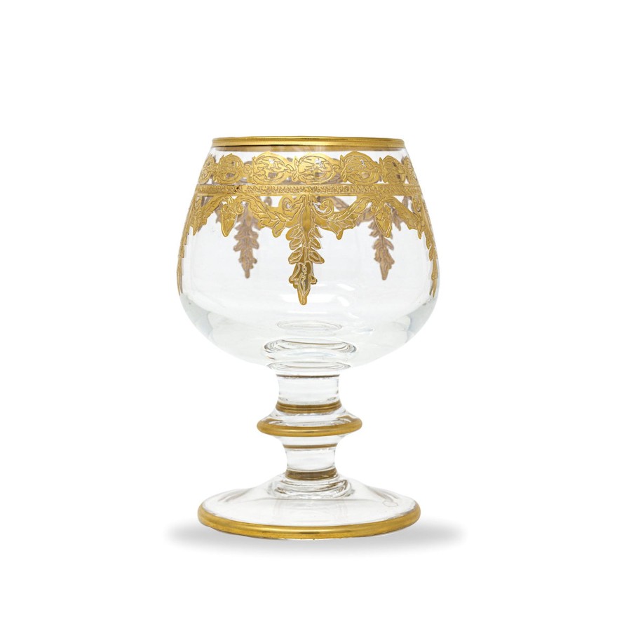 Table & Home Arte Italica Stemware & Drinkware | Vetro Gold Brandy Glass