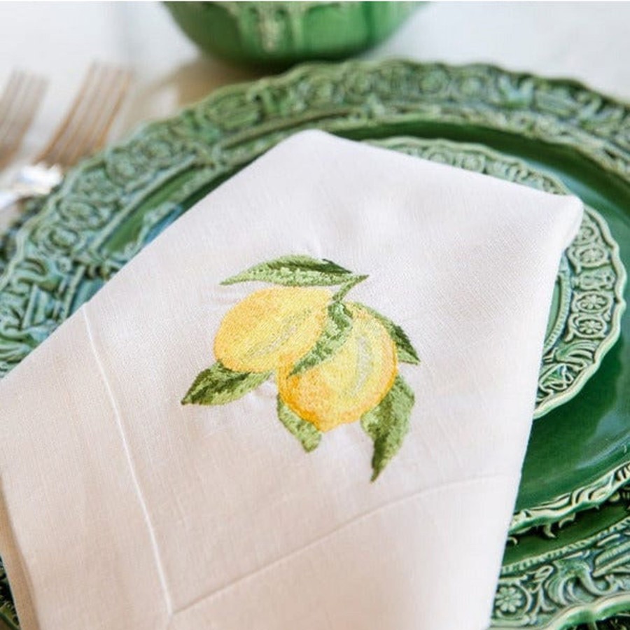 Table & Home Arte Italica Napkins | Lemon Branch Large Napkin