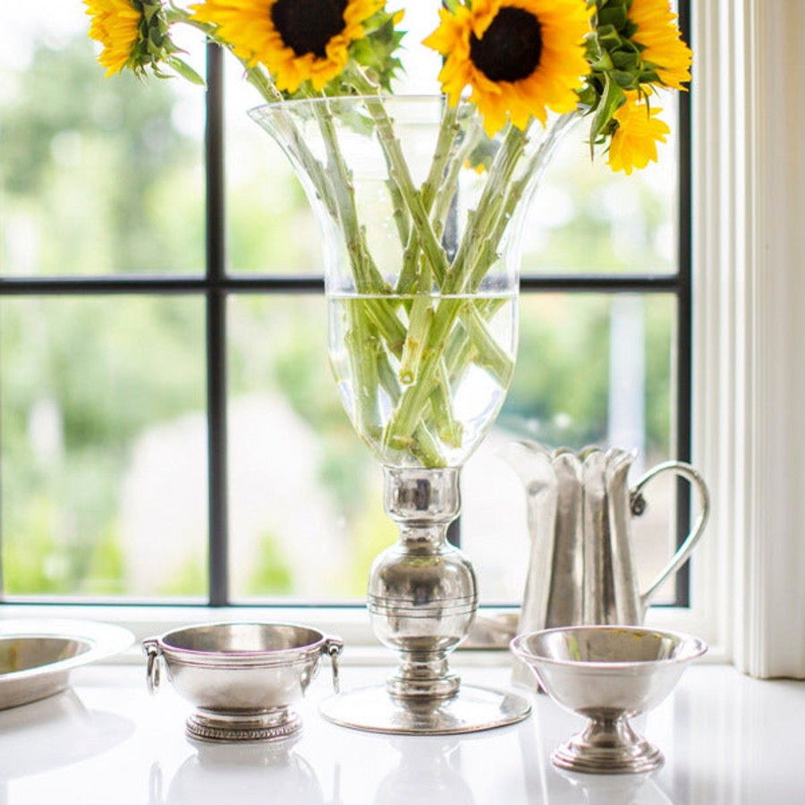 Table & Home Arte Italica Serving Bowls | Peltro Small Bowl With Ring Handles