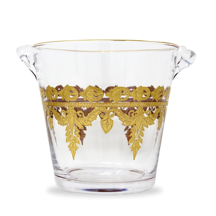 Table & Home Arte Italica Ice And Wine Buckets | Vetro Gold Ice Bucket