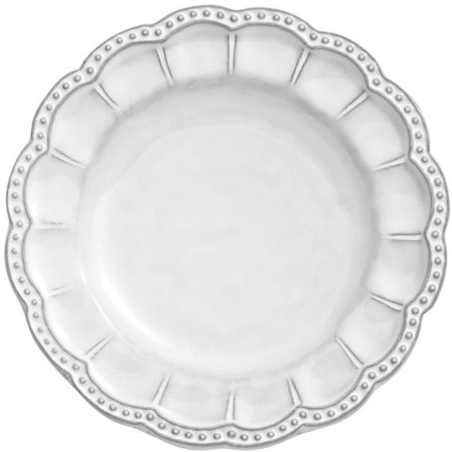 Table & Home Arte Italica Canape & Bread Plates | Bella Bianca Beaded Bread / Canape Plate