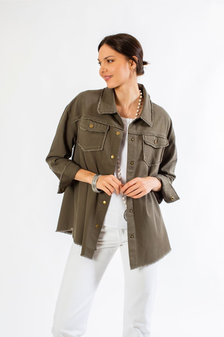 Apparel Crown Linen Designs | Emerson Shirt Jacket - Sale