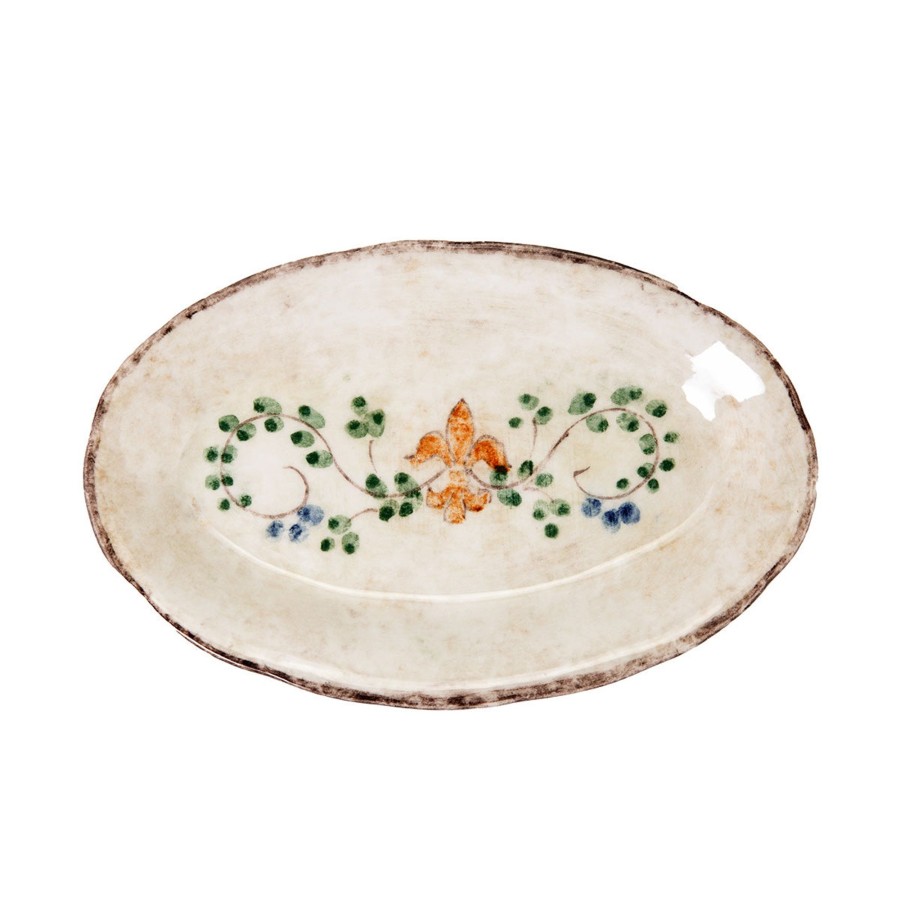 Table & Home Arte Italica Platters & Trays | Medici Small Oval Dish