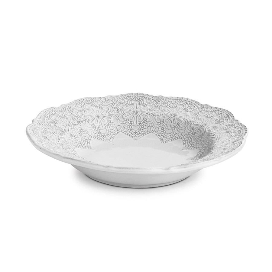 Table & Home Arte Italica All Tableware | Merletto White Pasta / Soup Bowl