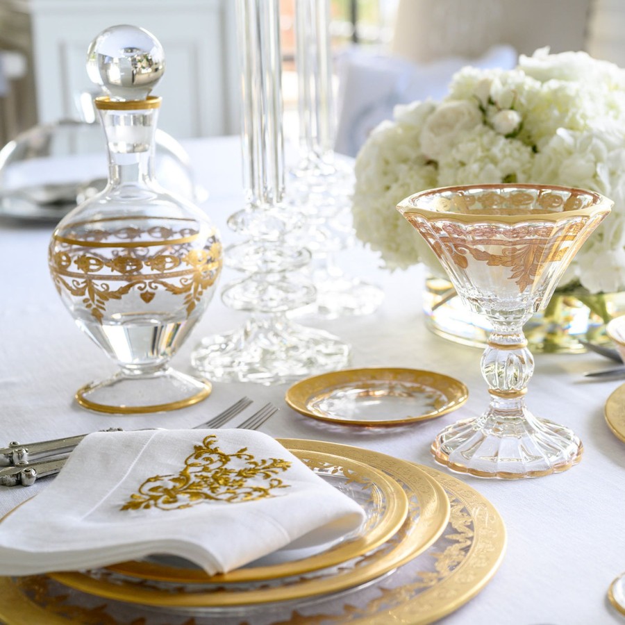 Table & Home Arte Italica Decanters | Vetro Gold Decanter