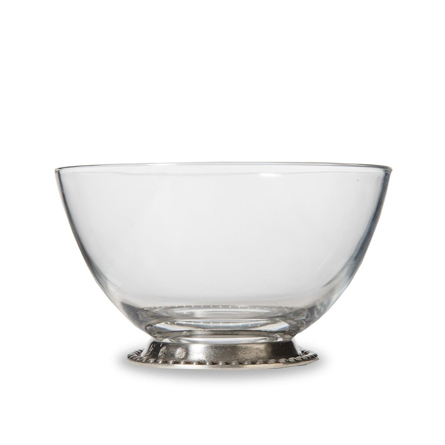 Table & Home Arte Italica Pewter | Tesoro Small Beaded Bowl