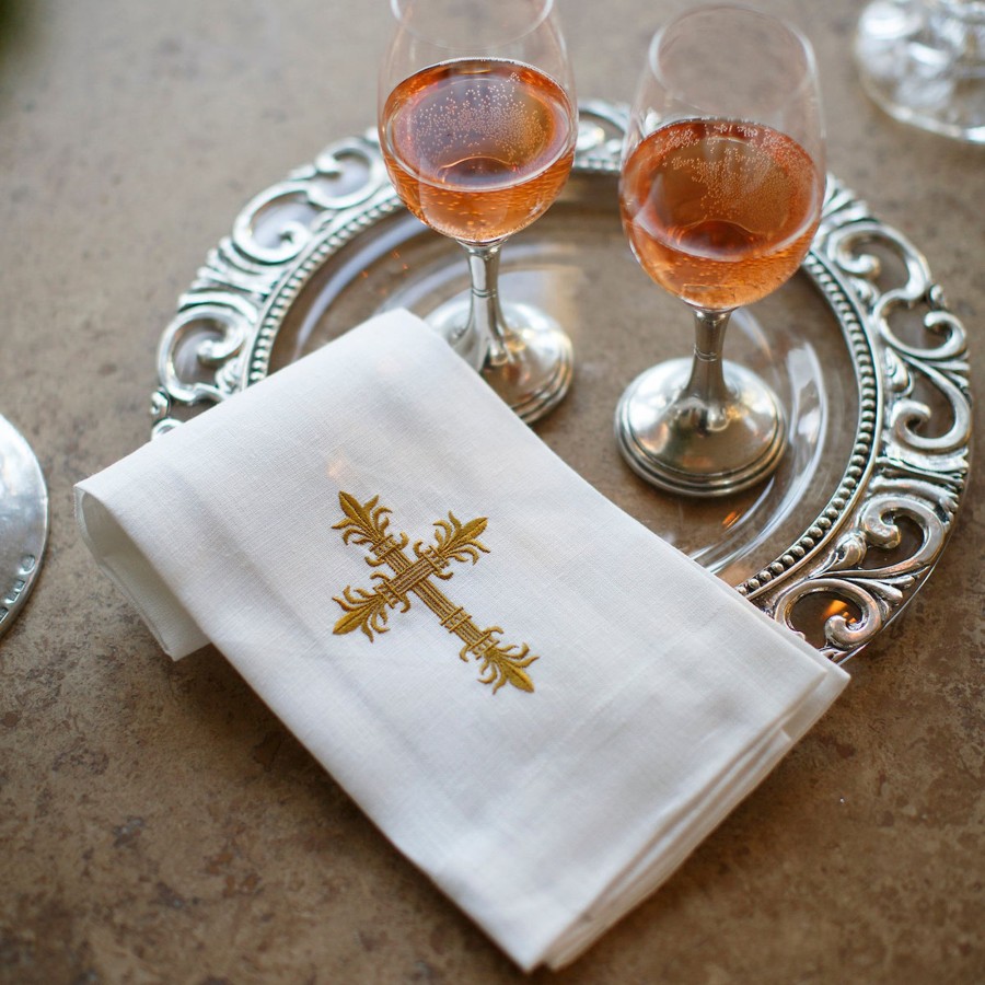 Table & Home Arte Italica Towels | Cross Linen Towel