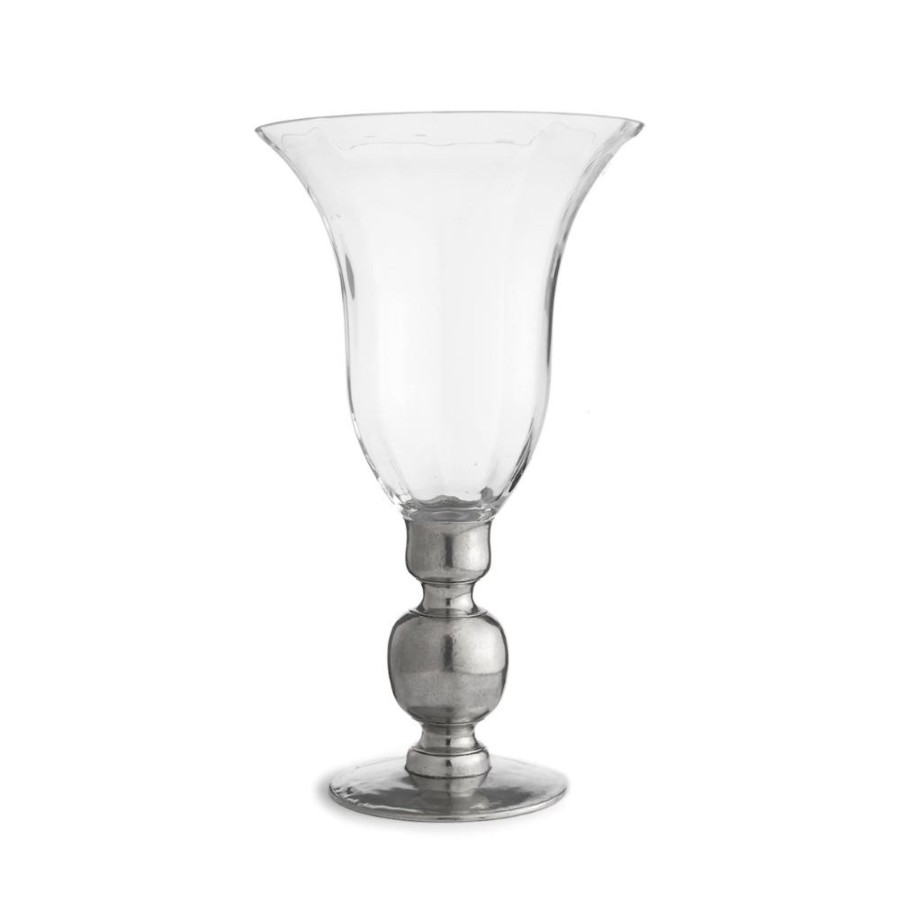 Table & Home Arte Italica Pewter | Giovanna Vase With Pewter Stem