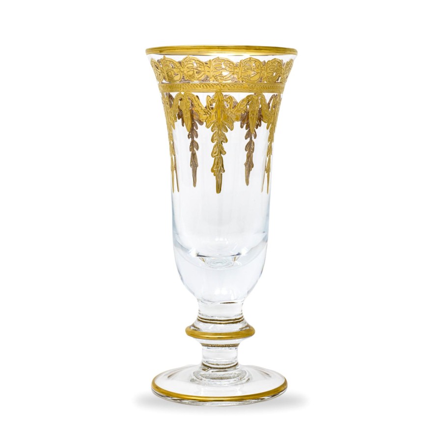 Table & Home Arte Italica Stemware & Drinkware | Vetro Gold Flute Glass