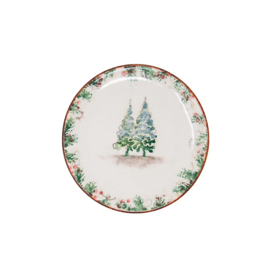 Table & Home Arte Italica Canape & Bread Plates | Natale Bread / Canape Plate