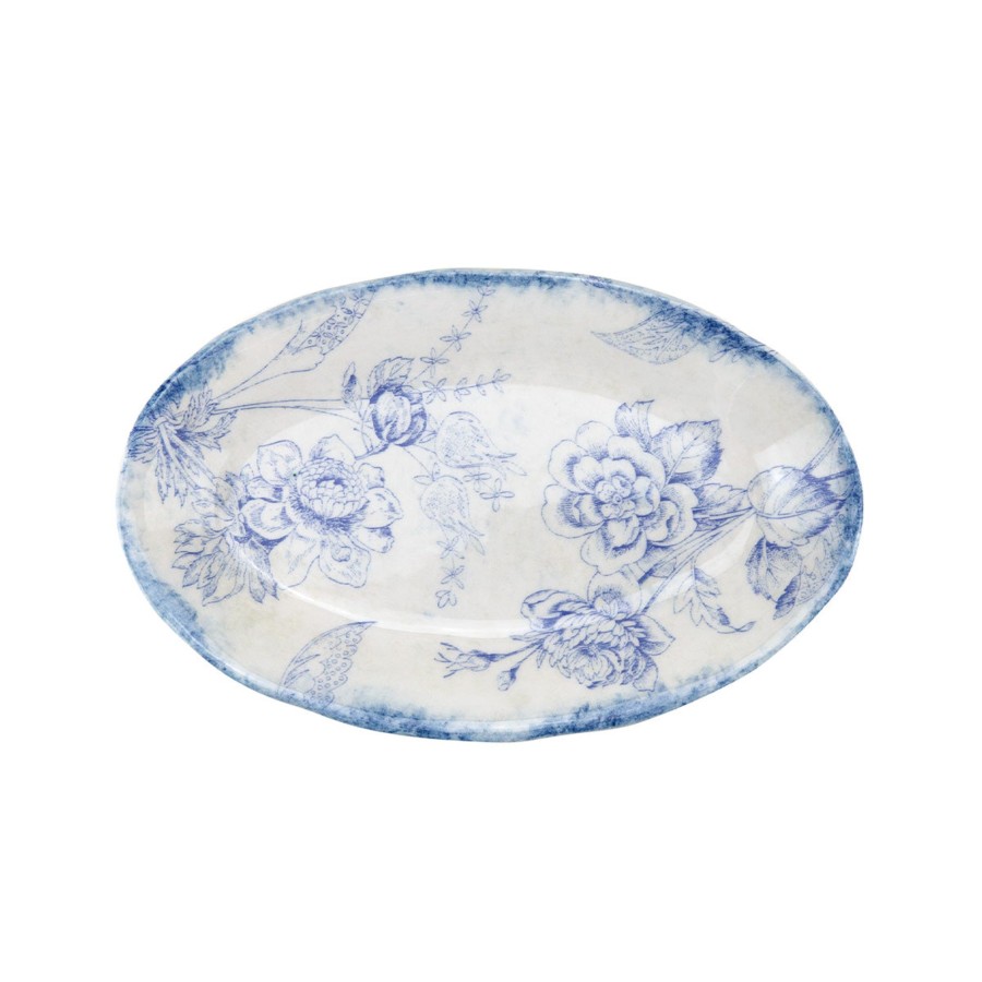 Table & Home Arte Italica Platters & Trays | Giulietta Blue Small Oval Dish