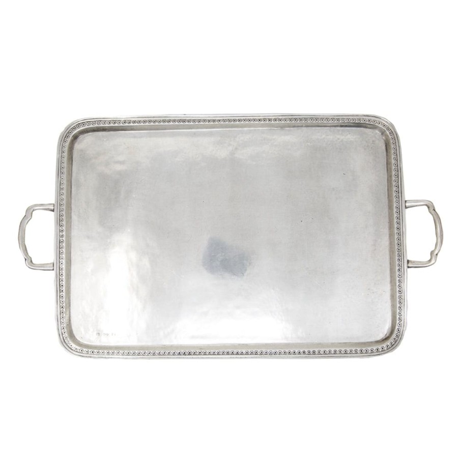 Table & Home Arte Italica Pewter | Peltro Grande Serving Tray - Online Only