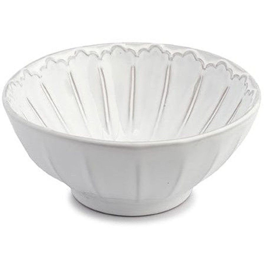 Table & Home Arte Italica Bowls | Bella Bianca Cresta Cereal Bowl