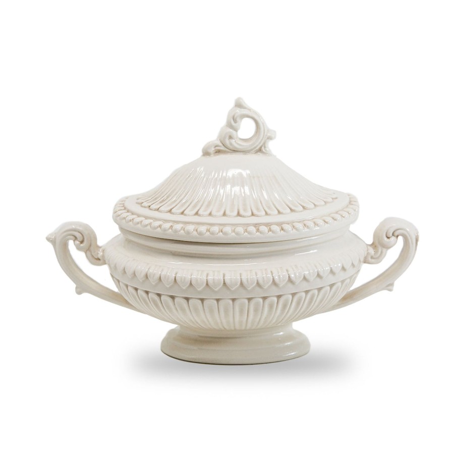 Table & Home Arte Italica Serving Bowls | Finezza Small Oval Soup Tureen