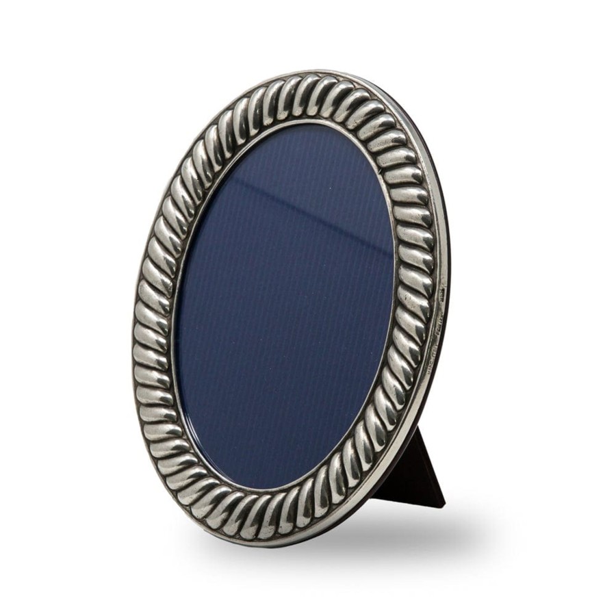 Table & Home Arte Italica Pewter | Oval Picture Frame - Online Only