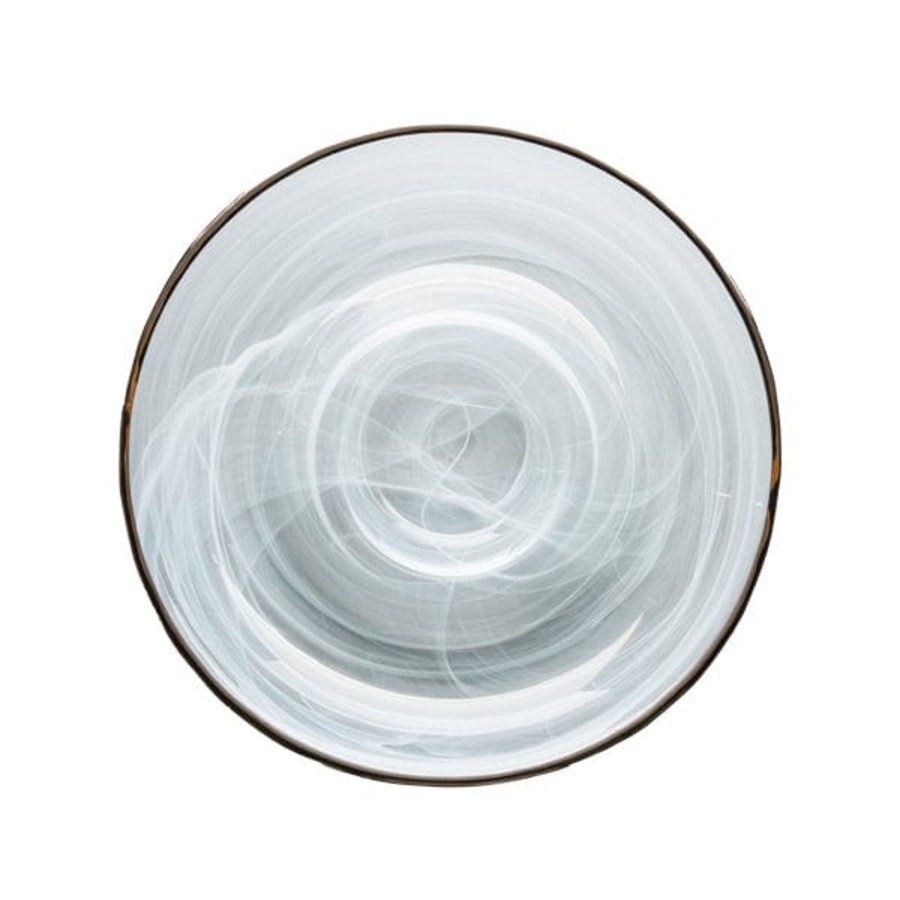 Table & Home Arte Italica Platters & Trays | Volterra Platinum Chip And Dip - Online Only