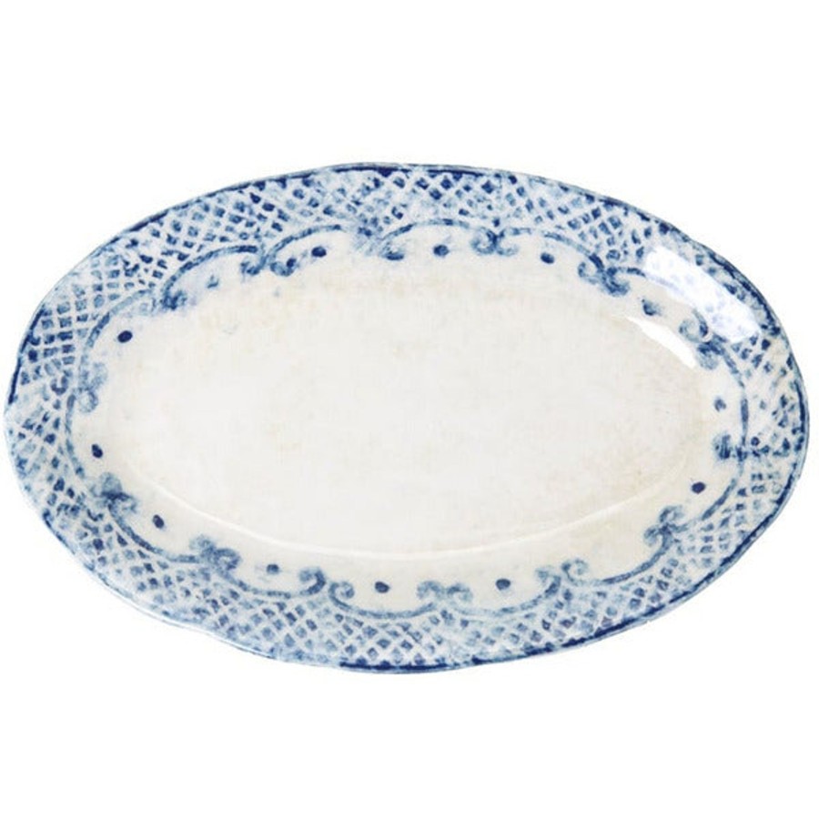 Table & Home Arte Italica Platters & Trays | Burano Small Oval Dish