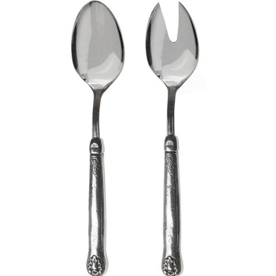 Table & Home Arte Italica Pewter | Hotel Collection Salad Servers