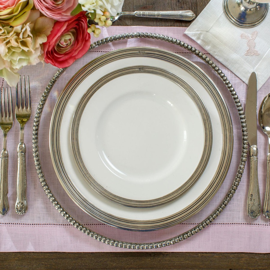 Table & Home Arte Italica Pewter | Tuscan Dinner Plate