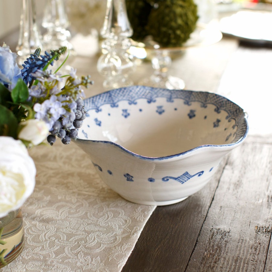 Table & Home Arte Italica Serving Bowls | Burano Large Serving Bowl