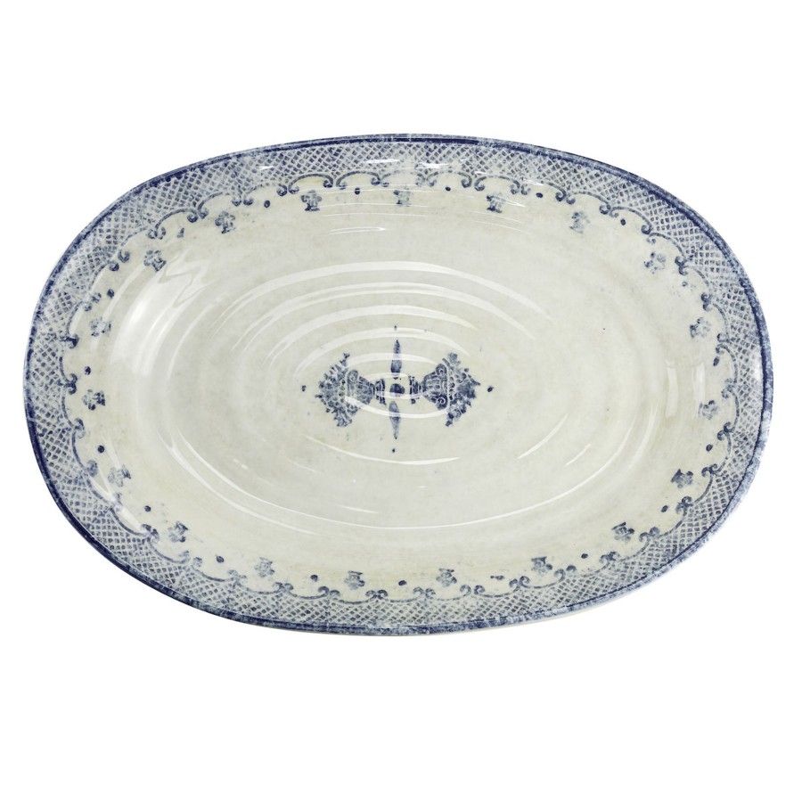 Table & Home Arte Italica Platters & Trays | Burano Large Oval Platter