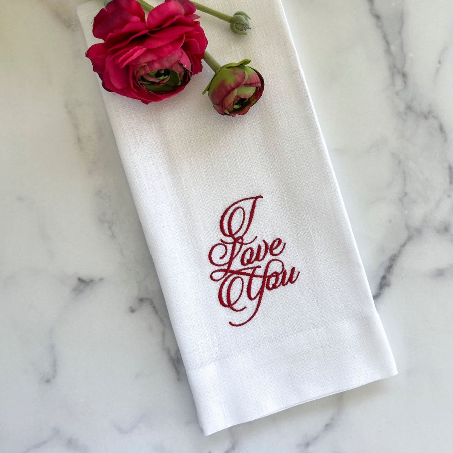 Table & Home Arte Italica Towels | I Love You Linen Towel