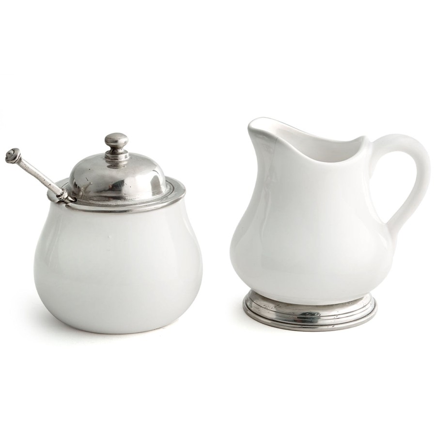 Table & Home Arte Italica Sugar & Creamer Servers | Tuscan Sugar & Creamer Set