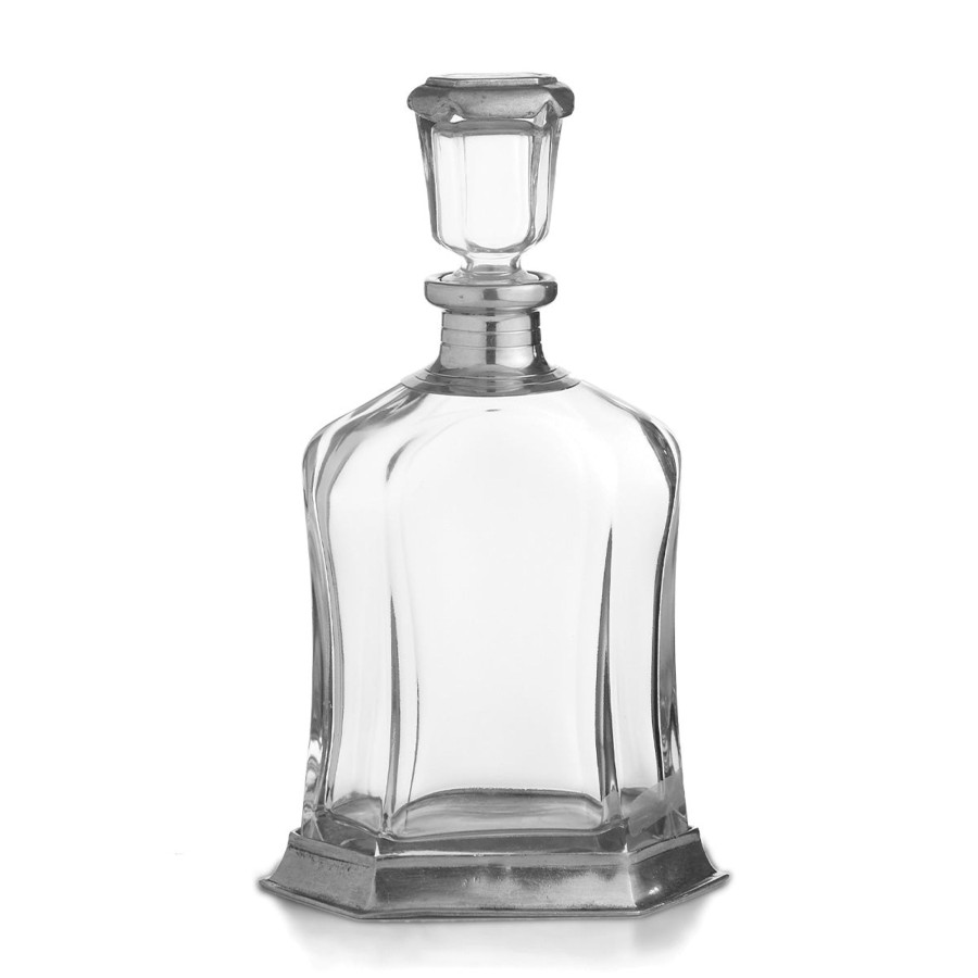 Table & Home Arte Italica Decanters | Taverna Wide Liquor Decanter