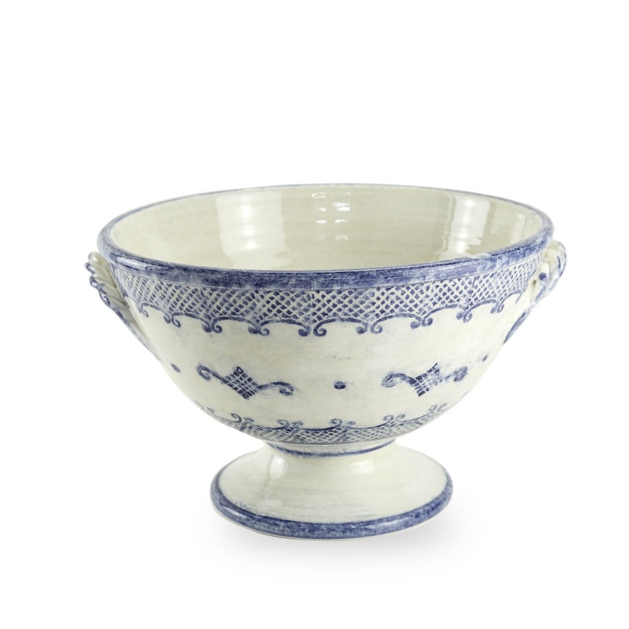 Table & Home Arte Italica Serving Bowls | Burano Footed Bowl With Handles