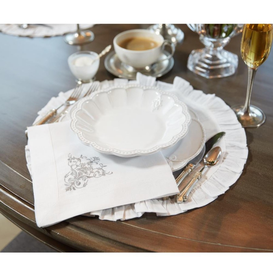 Table & Home Arte Italica Bowls | Bella Bianca Medallion Pasta/Soup Bowl