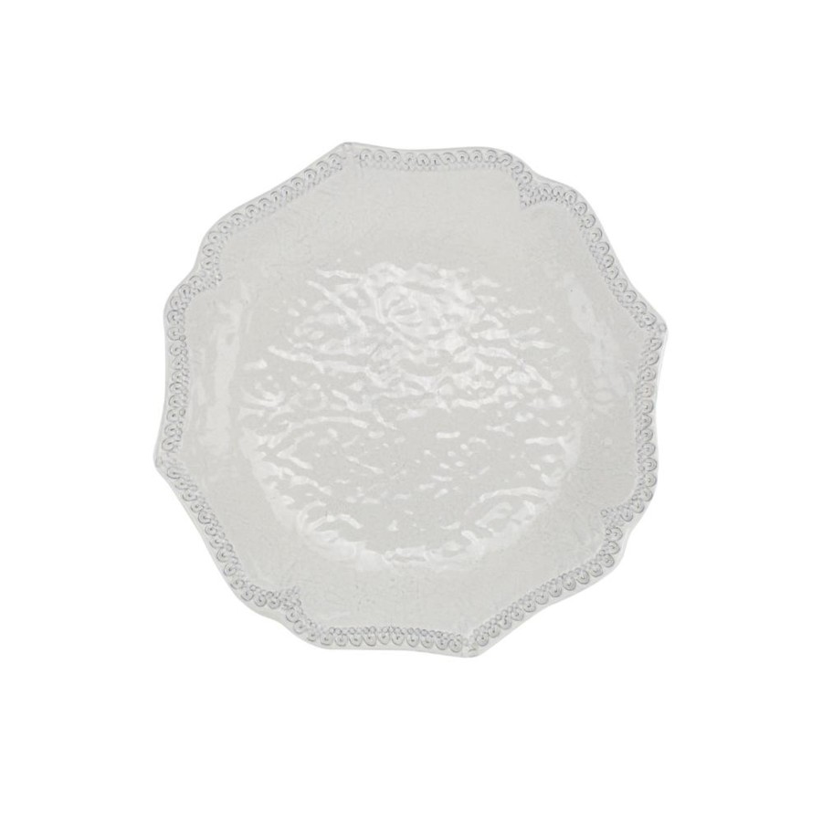 Table & Home Arte Italica Salad & Dessert Plates | Merletto Antique Scalloped Salad Plate